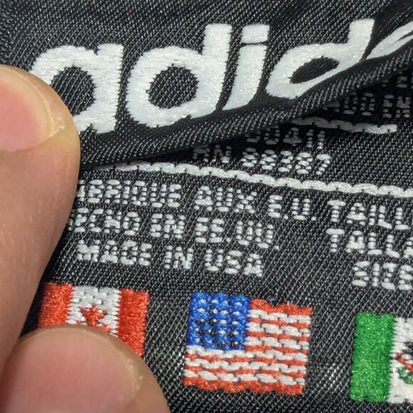 Vintage Adidas 1994 Template Soccer Jersey in black, available in size small. - Picture 3 of 6